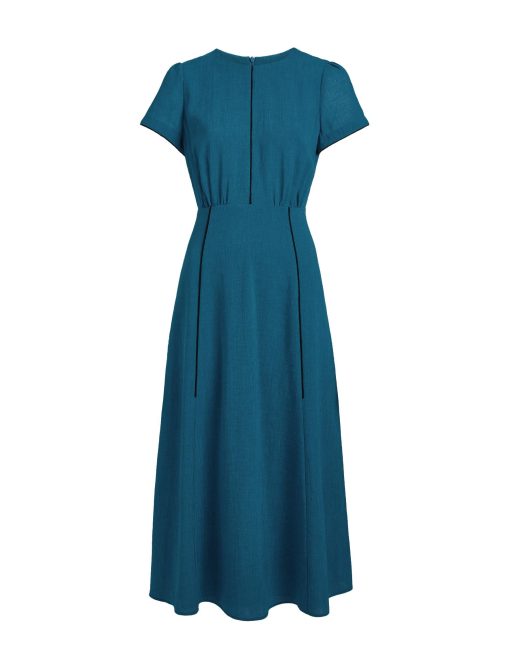 Rosie Techni Voile Maxi Dress - Azure Blue：圖片 13