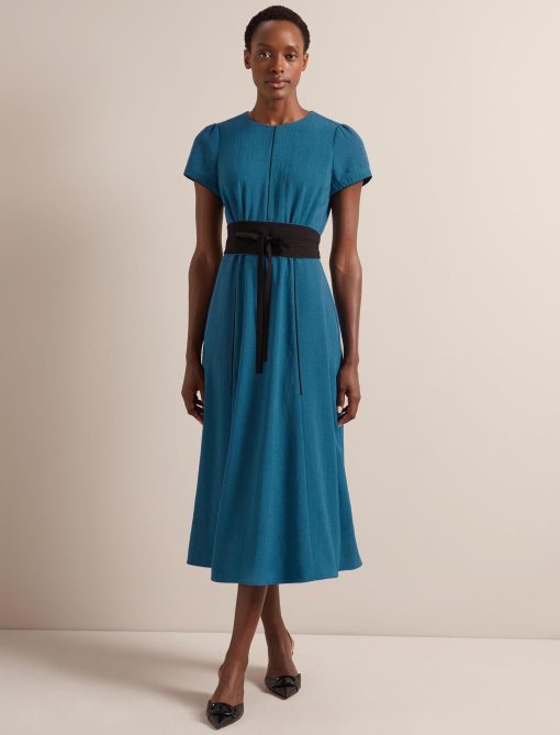 Rosie Techni Voile Maxi Dress - Azure Blue：圖片 6