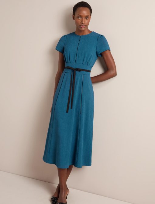 Rosie Techni Voile Maxi Dress - Azure Blue：圖片 9