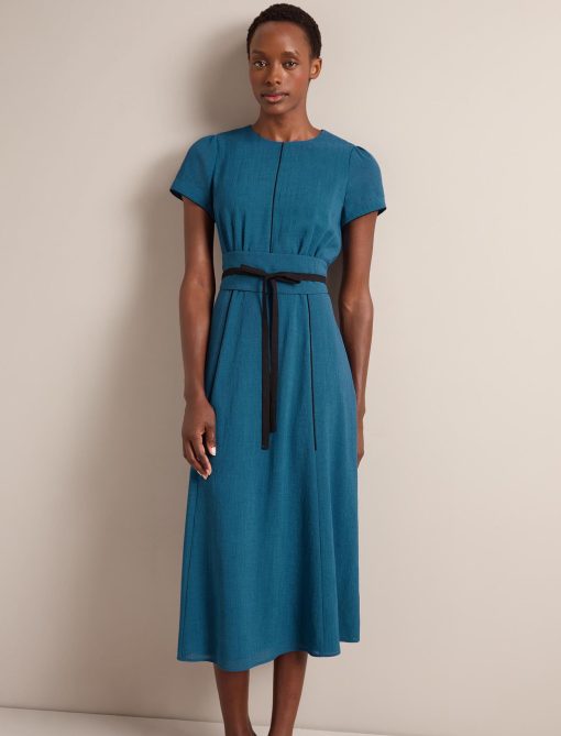 Rosie Techni Voile Maxi Dress - Azure Blue：圖片 10