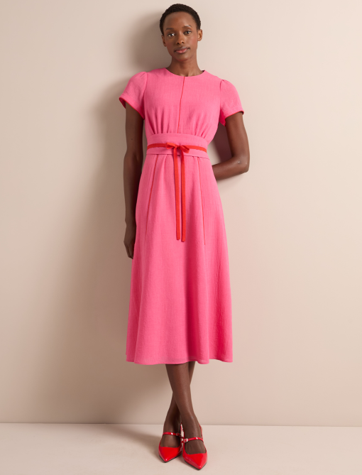 Rosie Techni Voile Maxi Dress - Hot Pink Crimson：圖片 2