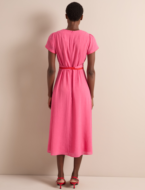 Rosie Techni Voile Maxi Dress - Hot Pink Crimson：圖片 11