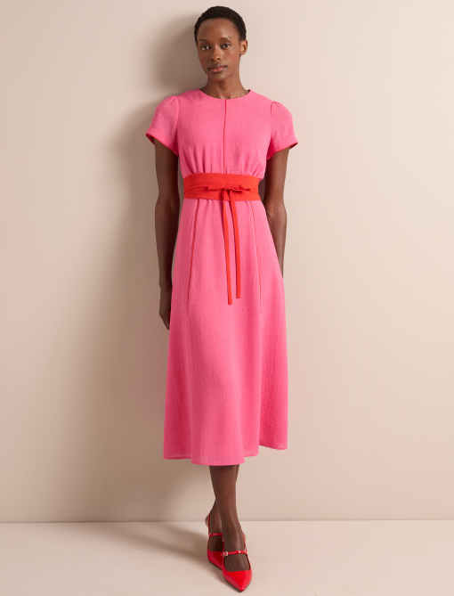 Rosie Techni Voile Maxi Dress - Hot Pink Crimson：圖片 8