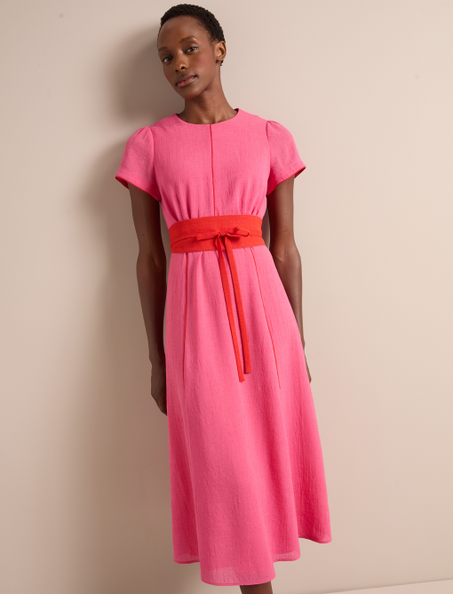 Rosie Techni Voile Maxi Dress - Hot Pink Crimson：圖片 6