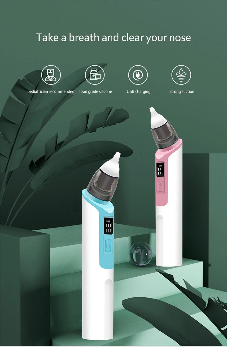 New Rechargeable Baby Nose Cleaner Silicone Adjustable Suction Electric Child Nasal Aspirator Health Safety Convenient Low Noise:圖片 3